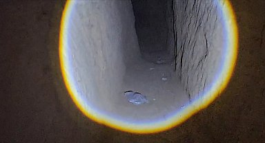 Tarihi eser arayan şüpheli 36 metre uzunluğunda tünel kazmış