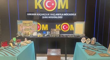 Tarihi eser kaçakçılığı operasyonu; 1,5 milyon TL değerinde 243 eser ele geçirildi