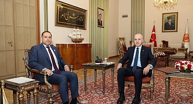TBMM Başkanı Kurtulmuş, Bahreyn Büyükelçisi Ali Marzooq'u kabul etti