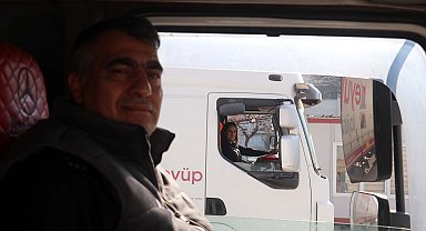 TIR şoförü çiftin hayatı yollarda geçiyor