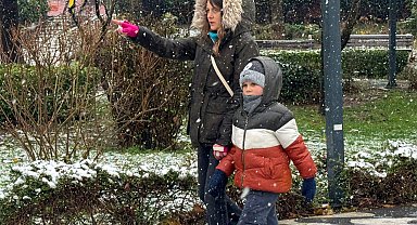 Trakya'nın yüksek kesimlerinde kar yağışı