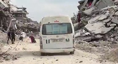 UNRWA, Gazze'ye ulaştırılan yardımların görüntülerini paylaştı