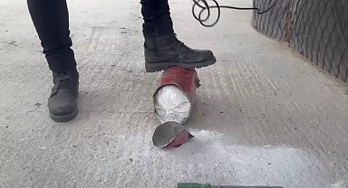 Yangın tüpünde 4 kilo 720 gram metamfetamin ele geçirildi