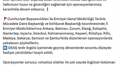 16 ilde DEAŞ operasyonu; 92 gözaltı