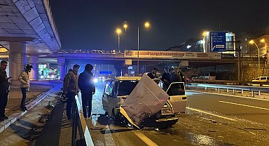 2 otomobilin karıştığı kazada 2 kişi yaralandı