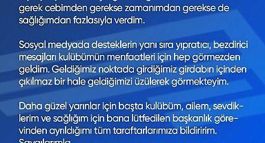 Adana Demirspor Başkanı Durak, istifa etti