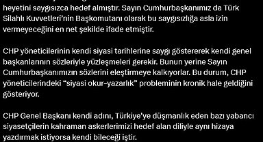 AK Parti'li Çelik: Özgür Özel, TSK komuta heyetini saygısızca hedef almıştır