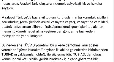 AK Parti'li Çelik: TÜSİAD, kötü sicilini geride bırakmak için çaba göstermelidir