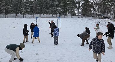 Amasya'nın 1 ilçesinde eğitime 'kar' engeli