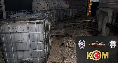 Ankara'da 185 bin litre kaçak karışımlı akaryakıt ele geçirildi: 4 gözaltı