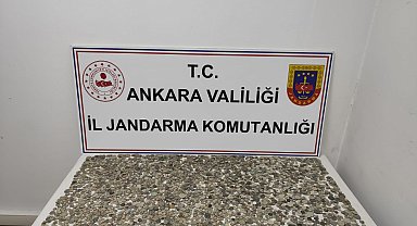 Ankara'da 3 milyon lira değerinde tarihi eser ele geçirildi; 2 gözaltı