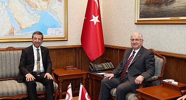 Bakan Güler, KKTC Dışişleri Bakanı Ertuğruloğlu ile görüştü