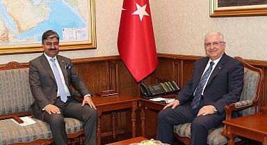 Bakan Güler, Pakistan Savunma Bakan Yardımcısı Ali'yi kabul etti