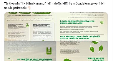 Bakan Kurum: İklim Kanunu, iklim değişikliği ile mücadelemize yeni bir soluk getirecek