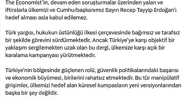 Bakan Tunç: The Economist'in, ülkemizi ve Cumhurbaşkanımızı hedef alması asla kabul edilemez