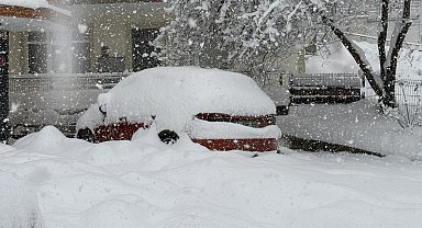 Bartın yoğun kar yağışı; 200 köy yolu ulaşıma kapandı
