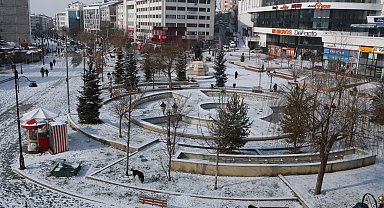 Bolu'da hafif kar yağışı