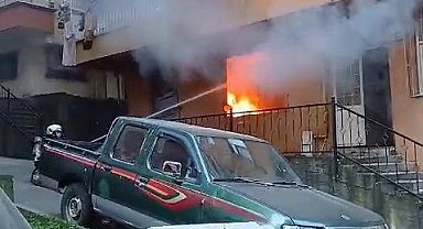 Boş dairede çıkan yangın, söndürüldü