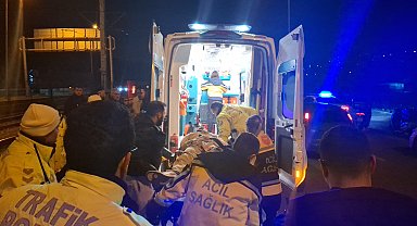 Bursa'da 200 metre sürüklenen motosikletin sürücüsü ağır yaralandı