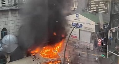 Camide çıkan yangın, zarara neden oldu