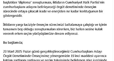 CHP'de, İmamoğlu'nun ön seçim için adaylığı ilan edildi
