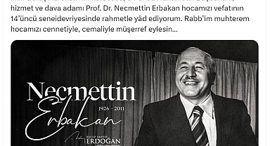Cumhurbaşkanı Erdoğan, Erbakan'ı andı