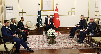 Cumhurbaşkanı Erdoğan, Pakistan kuvvet komutanlarını kabul etti