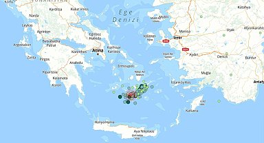 Ege Denizi'nde 15 saatte 89 deprem