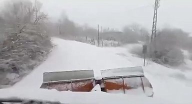 Elazığ'da 172 köy yolu, kar nedeniyle ulaşıma kapandı