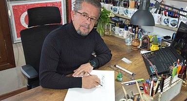 Emekli astsubay, kaligrafi sanatını yaşatıyor