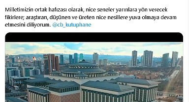 Emine Erdoğan, Cumhurbaşkanlığı Millet Kütüphanesi'nin 5'inci yılını kutladı