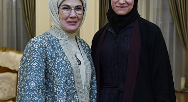 Emine Erdoğan, Suriye Cumhurbaşkanı Şara'nın eşi Latife El Durubi'yi ağırladı