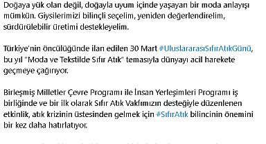 Emine Erdoğan'dan UNEP'in 'sıfır atık' çağrısına ilişkin paylaşım
