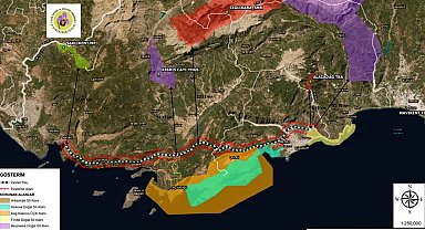 Finike- Kalkan bölünmüş yol projesinin iptali için 3 dava