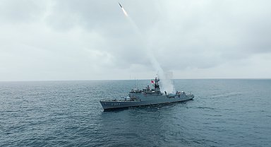 GÖKSUR, denizden ilk atış testini tamamladı