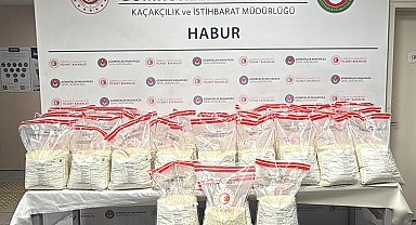 Habur Gümrük Kapısı'nda 2 milyon 176 bin uyuşturucu hap gele geçirildi