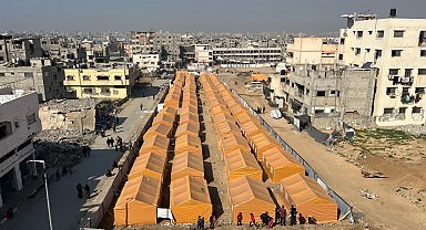 İHH, Gazze'de 870 aile için çadır kentler kurdu