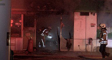 İstanbul- Bayrampaşa'da, akaryakıt istasyonunda yangın