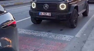 İstanbul - Beşiktaş'ta hatalı dönüş yapan çakarlı cipe 139 bin TL ceza