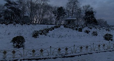 İstanbul- Çamlıca Tepesi beyaza büründü
