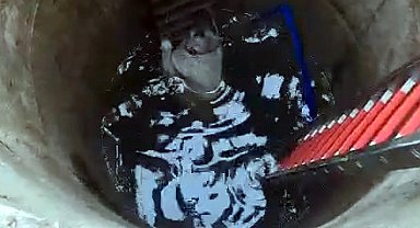 İstanbul - Çatalca'da su kuyusuna düşen 'Garip' böyle kurtarıldı