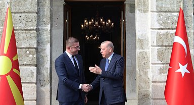 İstanbul - Cumhurbaşkanı Erdoğan, Kuzey Makedonya Başbakanı Mickoski'yi kabul etti