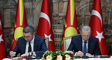 İstanbul- Cumhurbaşkanı Erdoğan: Kuzey Makedonya ile ticaret hacmimizi iki katına çıkarmak için çalışıyoruz