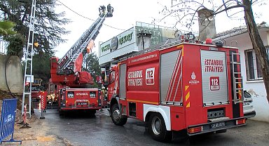 İstanbul- Kartal'da yangın merdiveni tadilatı sırasında 5 katlı otelde yangın