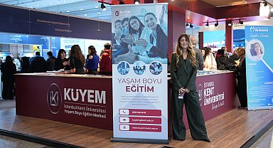 İstanbul Kent Üniversitesi, Eğitim ve Kariyer Fuarı'nda öğrencilerle bir araya geldi