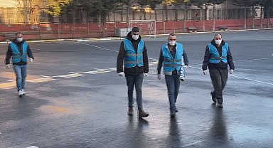 İstanbul- Küçükçekmece'de denetimli serbestlik kapsamındaki yükümlüler okulları temizledi