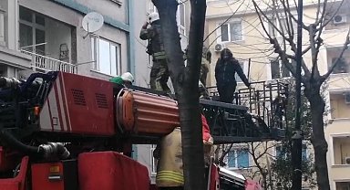 İstanbul- Şişli'de 5 katlı binada yangın