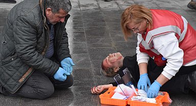 İzmir Bölge Adliye Mahkemesi'nde gerçeğini aratmayan tatbikat