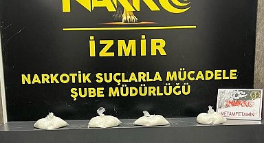 İzmir'de 4 kilo metamfetamin ele geçirildi