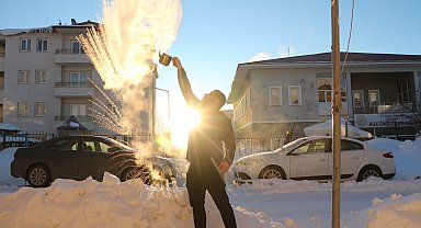 Karlıova'da soğuk hava; termometreler eksi 14'ü gördü